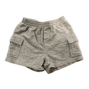 Circo Baby Boys Gray 100% Cotton Pull-On Cargo Shorts w/ Elastic Waist - 12M